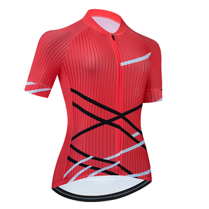 Ensemble de cyclisme personnalisé pour femmes Nouveau style Ensemble à manches courtes pour le printemps et l'été Conception légère et fine près du corps - Product Image 2
