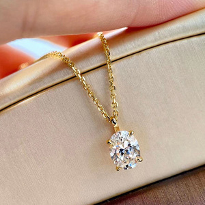 Set di Collane Geometriche Ovali per Donne, Ciondolo Minimalista con Catena, Accessorio per Outfit Quotidiani - Product Image 6