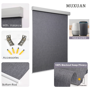 Persianas enrollables inteligentes con Bluetooth eléctricas personalizadas, persianas enrollables automáticas motorizadas Zigbee <span class=keywords><strong>Amazon</strong></span> para ventana, persianas para hoteles - Product Image 3