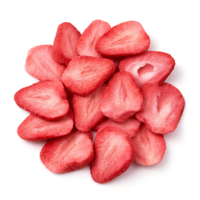 Ycoyco 1kg de Rodajas de Fresa Liofilizadas, Frambuesa, Ñame, Sabor a Helado, Fruta Liofilizada Crujiente, Directo de Fábrica OEM