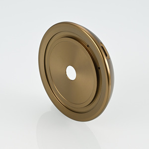 Aluminum Alloy Lamp Base 200mm Diameter CNC Machined <b>With</b> 20mm Aperture For <b>Desk</b> Lamp Holder - Product Image 3
