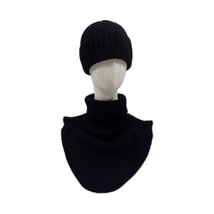 Conjunto de gorro y bufanda de lana tejida para mujer, 100% lana pura, nuevo, sin costuras, grueso, de dos piezas, para otoño e invierno - Product Image 5