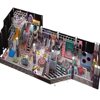 Aire de jeux intérieure pour enfants en aluminium sur mesure de haute qualité, thème château de jeux, parc d'attractions, maison de jeux, usage commercial, fabriqué en Chine