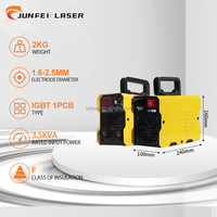 Machine à souder portable JUNFEI IGBT Inverter MMA 300 DC ARC, soudeuse à l'arc 4-en-1 sans gaz pour fil solide de 0,8 mm, nouvelle version pour usage domestique