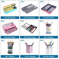 Trousse à crayons en étain personnalisée Boîte en métal pour écoliers