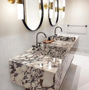 Wastafel Batu Marmer Calacatta Viola Berkualitas Tinggi untuk Meja Rias - Product Image 6