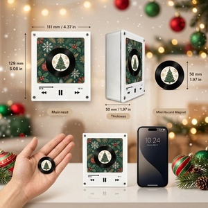 Imán de Refrigerador Personalizado con <span class=keywords><strong>Música</strong></span> NFC para Navidad, Imán de Refrigerador con Foto de Álbum, Regalo Navideño, Envío Rápido de Fábrica - Product Image 4