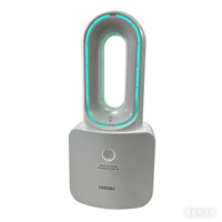 Kipas Mini Tanpa Baling-Baling Isi Ulang USB dengan Lampu RGB, Elektrik, Aman & Senyap, Kontrol Sentuh, untuk Rumah & Luar Ruangan