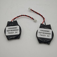 Pile bouton au lithium CKXIC 3V CR2450WC avec connecteur 2P 1SAP180300R0001 pour alimentation de secours d'encodeur PLC