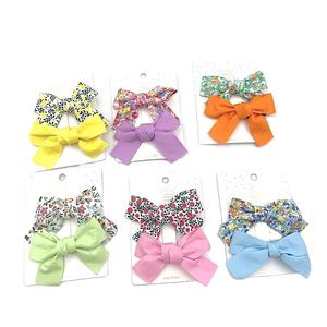 Accesorios <span class=keywords><strong>para</strong></span> el cabello <span class=keywords><strong>para</strong></span> niños coreanos, venta al por mayor, conjunto de pinzas <span class=keywords><strong>para</strong></span> el pelo pequeñas de tela bonita, <span class=keywords><strong>ropa</strong></span> de mariposa con lazo, <span class=keywords><strong>horquillas</strong></span> de flores <span class=keywords><strong>para</strong></span> niños - Product Image 1