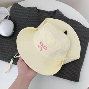 Chapeau <span class=keywords><strong>de</strong></span> pêcheur nœud papillon mignon fille séchage rapide nouveau chapeau <span class=keywords><strong>de</strong></span> randonnée respirant Protection solaire couleurs <span class=keywords><strong>de</strong></span> bonbons pour les étudiants été - Product Image 5