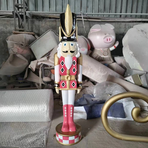 Nouvelle Décoration de Noël en Fibre de Verre, Grand <span class=keywords><strong>Casse</strong></span>-<span class=keywords><strong>Noisette</strong></span> de 240 <span class=keywords><strong>cm</strong></span>, Soldat Jouet - Product Image 1