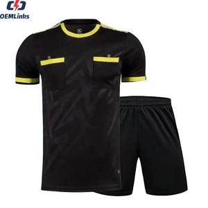 Professionelles Individuelles Schiedsrichtertrikot mit Digitaldruck, 100 % Polyester Sportset, Fußball-Schiedsrichterbekleidung mit Logo - Product Image 1