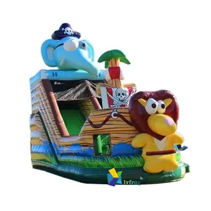 Animals pirate ship inflatable bouncer the pirates bounce houses for children