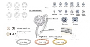 Anello di Fidanzamento con Diamante Coltivato in Laboratorio Certificato IGI, Gioielli da Donna in Oro 10k 14k 18k, Taglio Ovale VVS, Anello con Diamante Creato in Laboratorio - Product Image 5