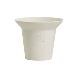 Nordic simple style ceramic flower pot with drain hole for home garden decor