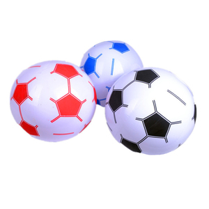 Ballon d'eau gonflable promotionnel en solde avec design de <span class=keywords><strong>football</strong></span>, ballon de plage gonflable avec design de <span class=keywords><strong>football</strong></span> - Product Image 1