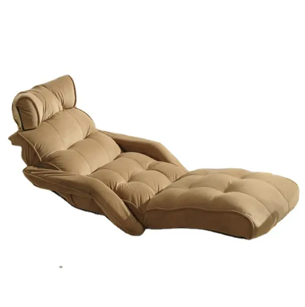 Kain Beludru Modern Lipat Kursi Sofa Malas, Tempat Tidur Sofa Malas Di Ruang Tamu Furnitur dan Kain Tempat Duduk Lantai Sofa Chesterfield