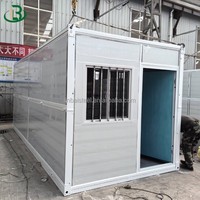 Casa Container Pieghevole Prefabbricata con Balcone, Casa Modulare in Acciaio Impilabile per Campeggio e Resort