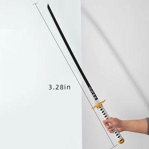 Espada Nichirin de Madera con LED de Tsuyuri Kanao, <span class=keywords><strong>Katana</strong></span> Recargable con Hoja Blanca Brillante y Funda Negra - Product Image 5