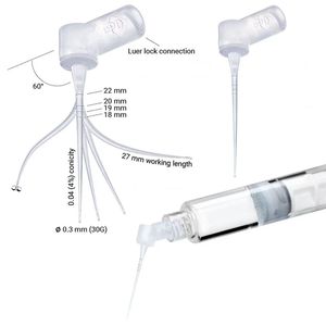 Wegwerp spuit voor wortelkanaalreiniging, wegwerp irrigatietip voor endodontie, irrigatienaald voor wortelkanaalbehandeling - Product Image 4