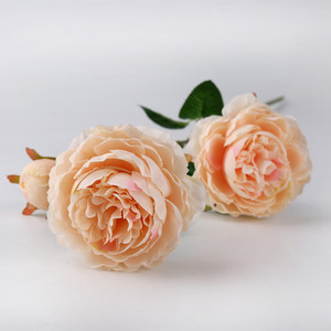 Pivoine artificielle <span class=keywords><strong>à</strong></span> 3 têtes et fleurs artificielles pour mariage, décoration de plafond, rangée de fleurs pour allée, décoration de la maison, pivoine artificielle - Product Image 2