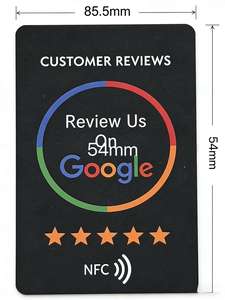 TapFive Tant Fast Reviews para restaurante Tienda Google Good Reviews PVC Stand Table Sticker NFC RFID para Hotel TikTok Facebook - Product Image 3