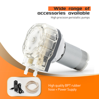 Pompe péristaltique micro pour laboratoire LEFOO OEM ODM DC12v DC24v, petit débit 490 ml/min, pour système hydroponique