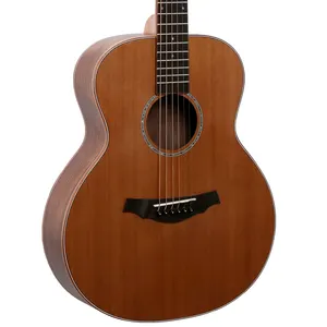 来样定做批发乐器原声吉他配红松顶实心36英寸吉他哑光饰面红木指板