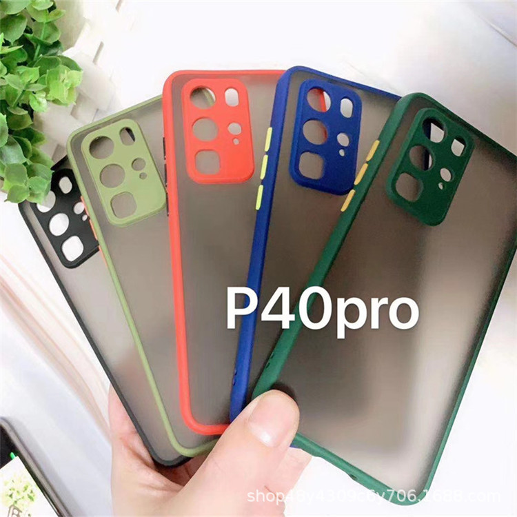50pc/lot Applicable Mate40 phantom mobile phone shell Mai Mang 10SE matte hit color protective cover glory 50