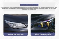 Ensemble de phares à projecteur Bi-LED pour BMW Série 5 E60 03-10 avec feux de jour et clignotants séquentiels