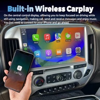 Autoradio Android avec lecteur vidéo, GPS intégré, écran tactile OLED 12,3'', DSP, caméra de recul pour Chevy Silverado 1500 2018 et GMC Sierra 2014-2020