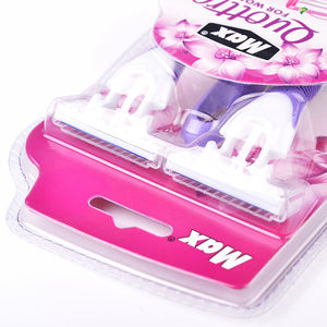 Rasoirs pour femmes Hot <span class=keywords><strong>Max</strong></span> Philippines, rasoir jetable à trois lames avec bande lubrifiante, manche en plastique violet, rasoir à raser - Product Image 6