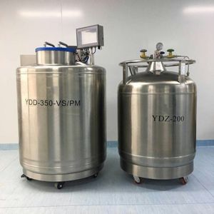 Stockage en phase vapeur LN2 Cylindre YDD-1800-635R 1800L Conteneur azote liquide Protéger avec établi - Product Image 3