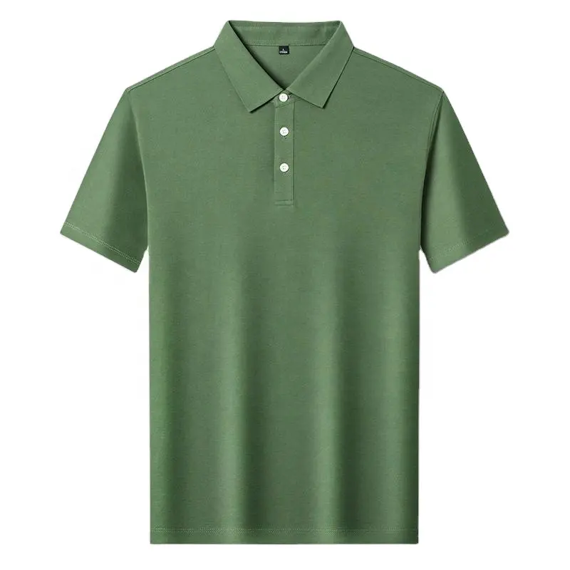 High Quality Top Plain color Polo Shirt Custom Logo Men's Short Sleeved Polo T Shirt