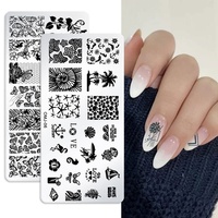 Nouvelle plaque carrée en acier pour nail art, motif sapin de Noël et papillon, MP0068, origine Zhejiang, personnalisable, pour l'exportation