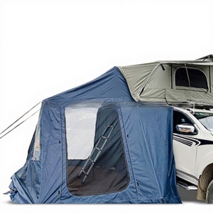 Tente de toit rigide double couche moderne quatre saisons imperméable avec auvent arrière entièrement automatique pour voiture de voyage en extérieur, directement de l'usine - Product Image 2