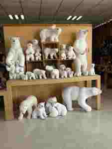 Big Claasi Animatronique <span class=keywords><strong>Ours</strong></span> Polaire Animal En Peluche Noël & Baptême Décor À La Maison Jouet - Product Image 6