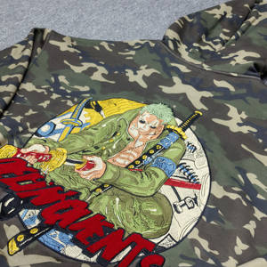 Мужская винтажная Повседневная Толстовка Оверсайз камуфляжная вышивка Высококачественная вязаная цифровая печать XL для осени - Product Image 4