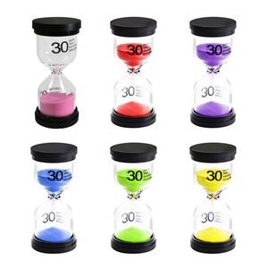 Bambini Sand Timer 6 colori clessidra 1/3/5/10/15/30 minuti Timer Sand Clock per bambini <span class=keywords><strong>giochi</strong></span> aula - Product Image 1