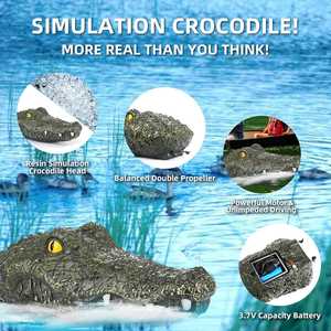 2024 New Arrival Rc <strong>Boat</strong> Toy 2.4g <strong>Remote</strong> <strong>Control</strong> Electric <strong>Boat</strong> for Swimming Pool Float With Simulation Crocodile Head Spoof Toy - Product Image 2