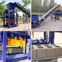 Machine automatique de fabrication de carreaux en blocs creux pour petite entreprise Idée de sol en béton Prix Hourdi QT4-26 Machine de moulage de briques