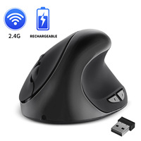 OEM 2023 GHz PC Mouse Gaming nirkabel ergonomis, aksesori komputer LED tahan air antarmuka USB ergonomis