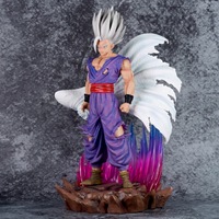 Statue en PVC de grande taille, modèle DBZ GK, Son Gohan aux cheveux blancs, luminescent, personnage d'anime, figurine d'action de collection