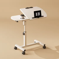 Table d'ordinateur mobile de style moderne, pliable, pour chambre à coucher, bureau à domicile, chevet, lecture, bureau ou utilisation sur canapé dans le salon