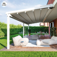 Auvent rétractable motorisé pour extérieur, pergola en PVC, systèmes de pergola, auvent de garage en métal, auvent de patio, toit rétractable