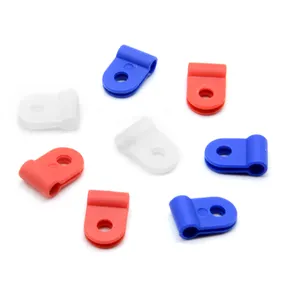 4mm nylon round cable clips r type cable clamp plastic cord management organizer can be customized color and packaging