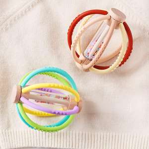 Mainan Gigit Bayi Bola Silikon Laris Manis, Pegangan Tangan 3D, Mainan Gigitan Penenang, Mainan Promosi - Product Image 5