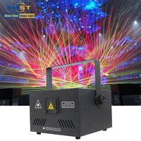 Nouvelles Lumières Laser DJ RGB 10W à Effet Dessin Animé, Faisceau de Ligne Animé, Contrôle DMX 512 et ILDA, Éclairage de Scène pour Discothèques et Clubs Nocturnes