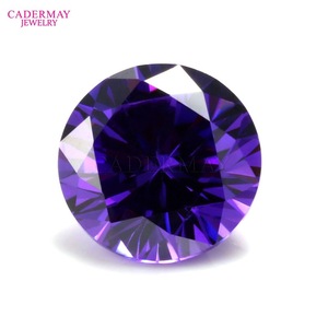 Synthetic Colored Zircon Round Loose Stone White For Jewelry Making - Product Image 5